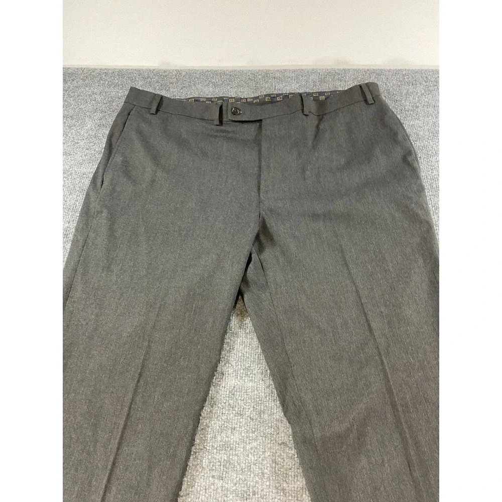 Lauren Ralph Lauren Dress Pants Mens 40x32 Gray Flat Front Classic Fit Business